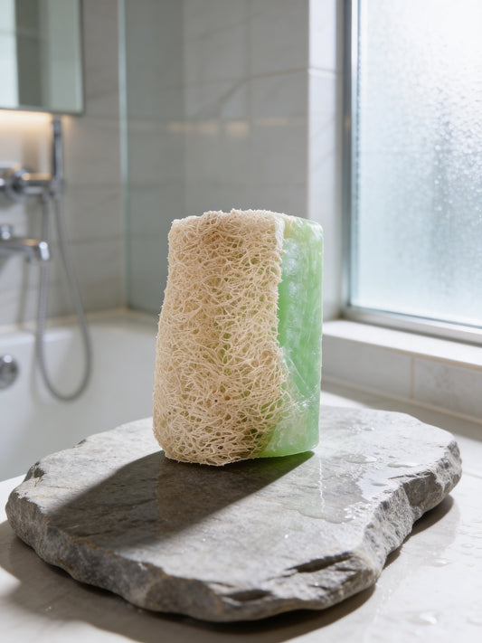 Natural Pumpkin Fiber Aloe Vera Soap